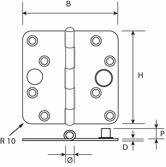 Afbeeldingen van H167-76762015 / SCH.LOSSE PEN SKG**® 76X76 VERZINKT RC