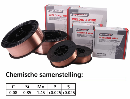 Afbeeldingen van MIG-LASDRAAD WELDKAR - SG2 0.6MM/15KG SUPERQUALITY PS- D-300