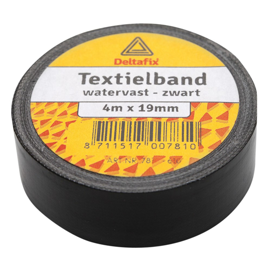 Afbeeldingen van DUCTTAPE ZELFKLEVEND TEXTIELBAND HQ+ BLAUW 4 M X 19 MM