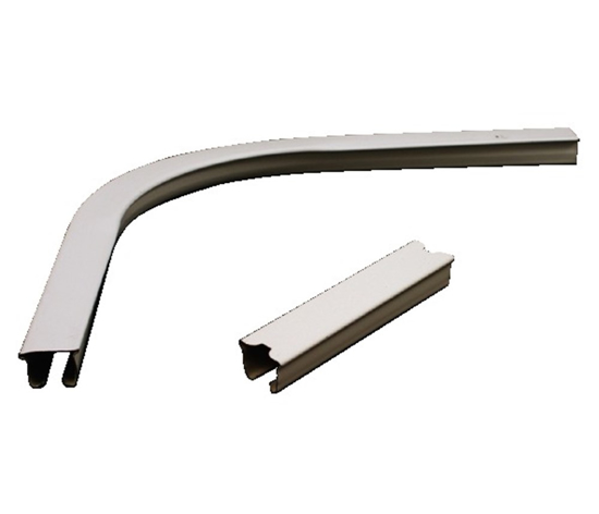 Afbeeldingen van HCO BOCHT+LAS IJZER WIT GELAKT 90GRD TBV U-RAIL LUXE ZAK A 1ST