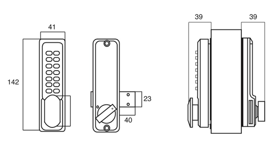 Afbeeldingen van KNSV-1155 SCP / KNOPSET CIJFSL IB GRENDEL.