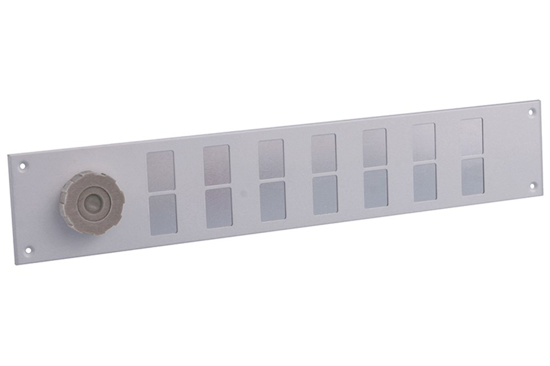 Afbeeldingen van ALU. SCHUIFROOSTER 500X90MM MET GAAS WIT