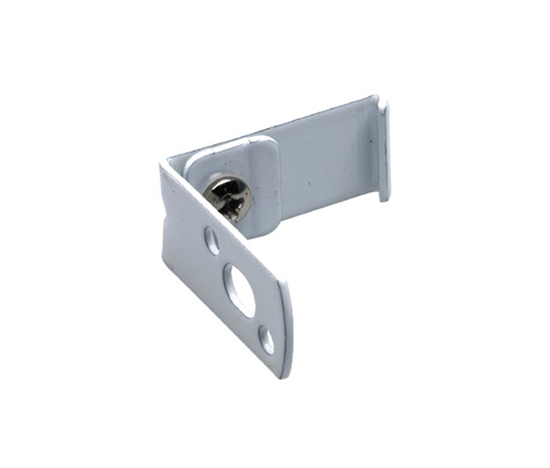 Afbeeldingen van HCO WANDSTEUN IJZER WIT GELAKT 3CM TBV U-RAIL DE LUXE ZAK A 5ST