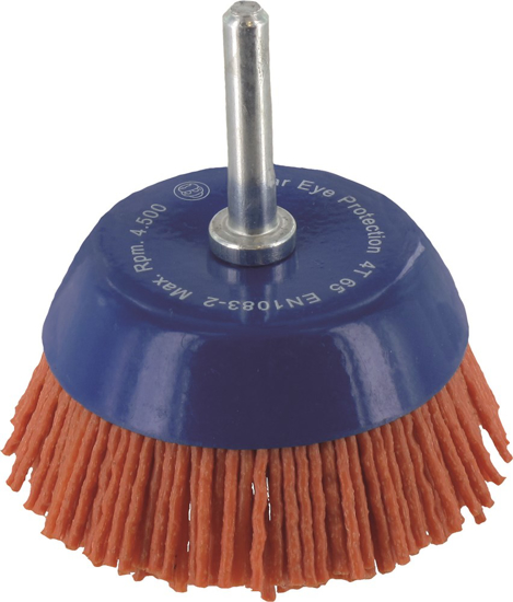 Afbeeldingen van KOMBORSTEL OP STIFT ø6, NYLONDRAAD K80, ø65X1,2