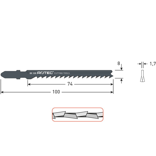 Afbeeldingen van DECOUPEERZAAGBLAD DC320 / T144DP