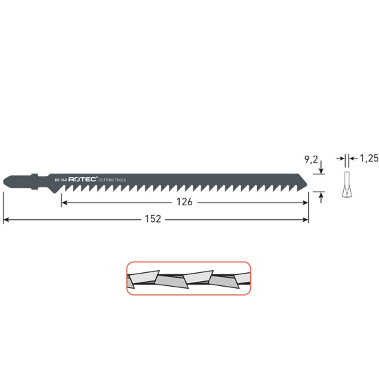 Afbeeldingen van DECOUPEERZAAGBLAD DC340 / T344D