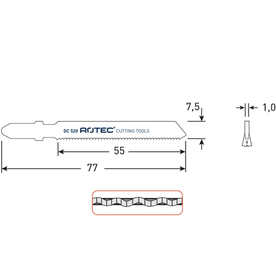 Afbeeldingen van DECOUPEERZAAGBLAD DC520