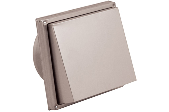 Afbeeldingen van RVS BUITENROOSTER SCHUINE KAP Ø 125MM