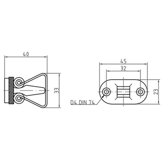 Afbeeldingen van S&B DEURVASTZETTER-MMC. 40MM