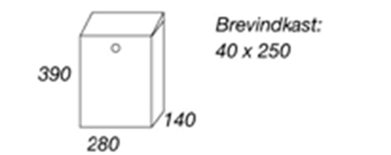 Afbeeldingen van BRIEVENBUS ALLUX 200 ZWART