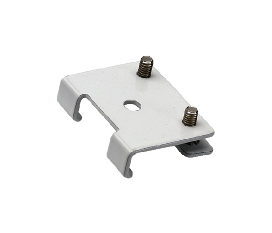 Afbeeldingen van HCO KLEM IJZER WIT GELAKT TBV AFSTANDSTEUN U-RAIL DE LUXE ZAK A 2ST