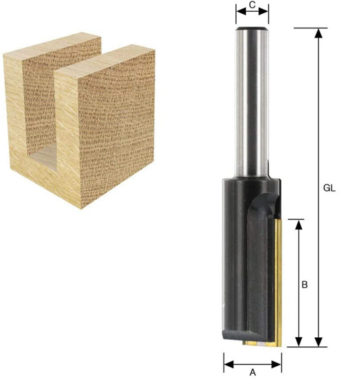 Afbeeldingen van WISSELMES GROEFFREES HM 14X30MM KOLF 8MM
