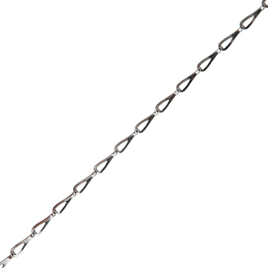 Afbeeldingen van PATENTKETTING MESSING VERCHROOMD 12.5 X 0.35 MM DIN 5279