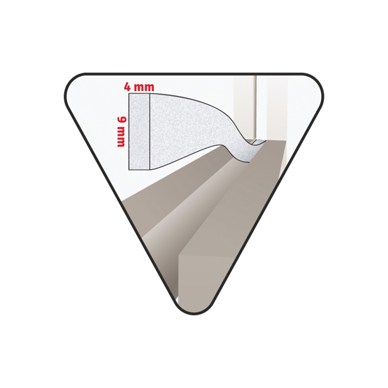 Afbeeldingen van TOCHTSTRIP ZELFKLEVEND GESLOTEN CELSTRUCTUUR WIT 12 M X 9 MM X 4 MM
