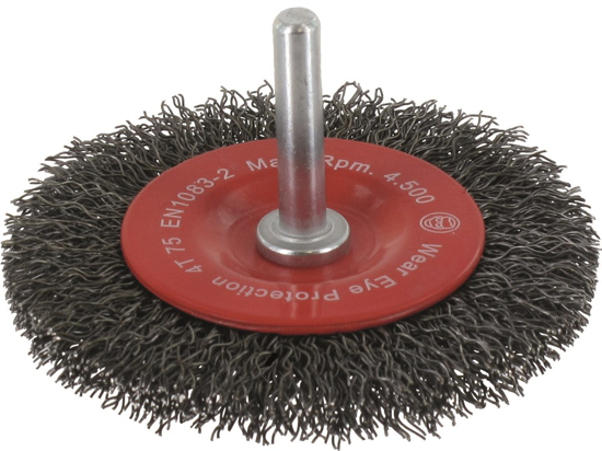 Afbeeldingen van STIFTBORSTEL, GEGOLFD STAALDRAAD, ø75X15X0,30