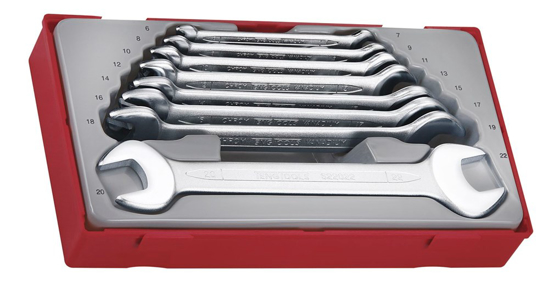 Afbeeldingen van STEEKSLEUTELSET TC-TRAY 8DLG.