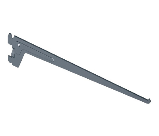 Afbeeldingen van DRAGER ELEMENT ENKEL 2-HAAKS SYS 50 STAAL WIT 30CM 10105-00401