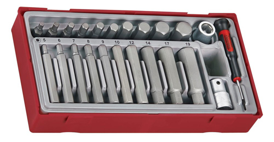 Afbeeldingen van BITSEN HEX TC-TRAY 23DLG. 40 7