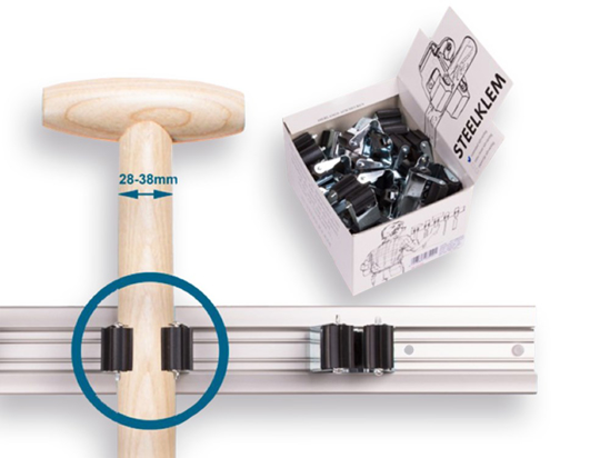 Afbeeldingen van PRAX STEELKLEMMEN ROND 35 MM