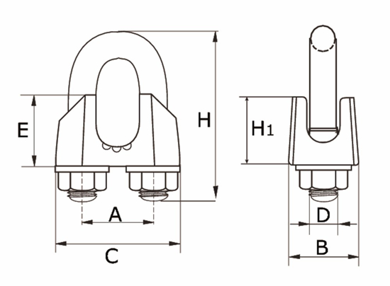 Afbeeldingen van SDK D074103ZL / STAALDR.KLEM TYPE741 03MM VZ.