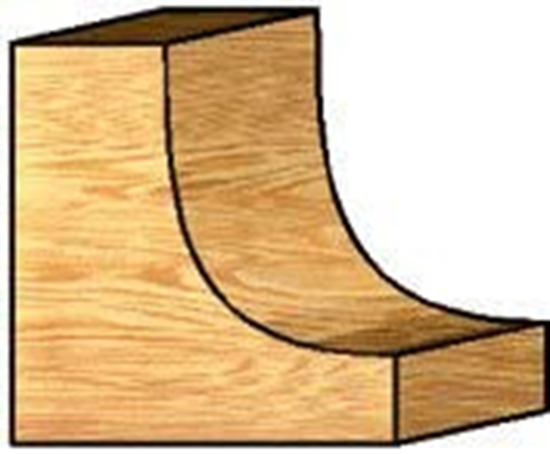 Afbeeldingen van HOLPROFIELFREES HM R9.5 MET LAGER KOLF 8MM