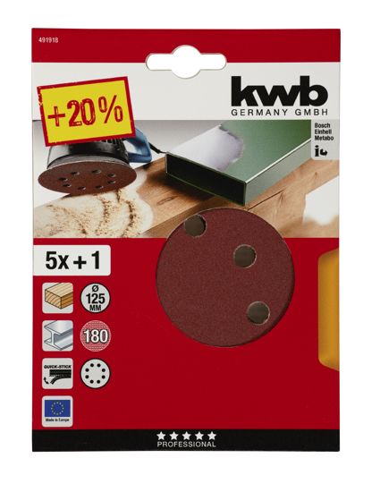 Afbeeldingen van KLIT SCHUURSCH. 125 MM K180