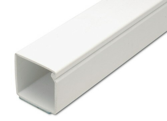 Afbeeldingen van DEKSELKANAAL 25X25MM WIT+TAPE 2 METER RAL9010