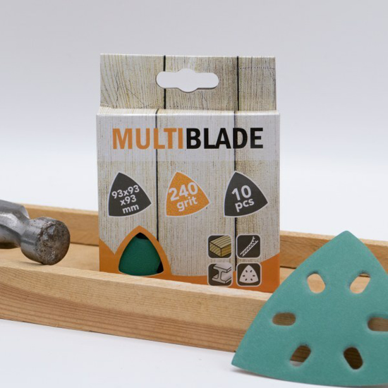 Afbeeldingen van MB94 SCHUURPAPIER 93X93X93 KORREL 120 (10 VELLEN)