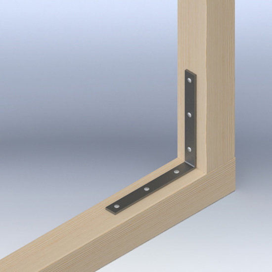 Afbeeldingen van GB 82415 DORPELHOEK ZWAAR 200 25X5 EV