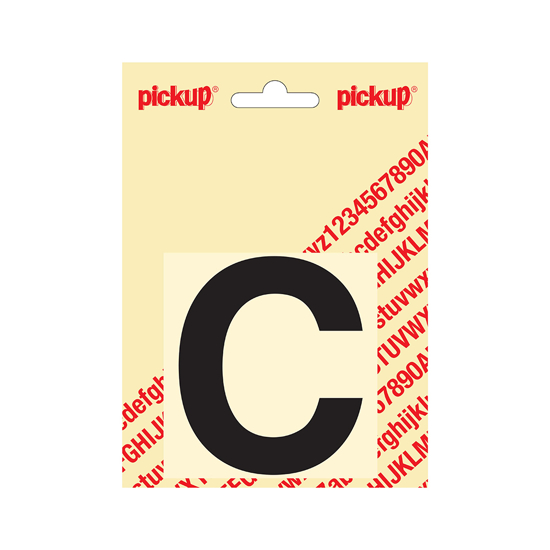 Afbeeldingen van PLAKLETTER HELVETICA 80 MM ZWART C