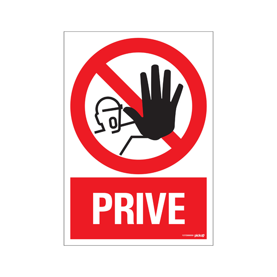 Afbeeldingen van BORD PRIVE 230X330 MM