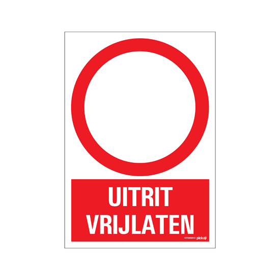 Afbeeldingen van BORD UITRIT VRIJLATEN 230X330 MM