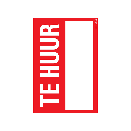 Afbeeldingen van BORD TE HUUR 230X330 MM