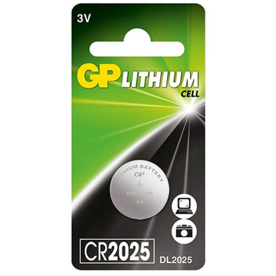 Afbeeldingen van BATTERIJ GP LITHIUM CR2025 KNOOPCEL 3V