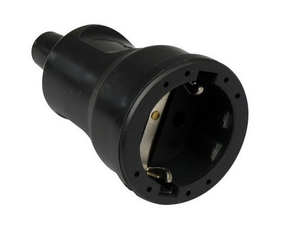 Afbeeldingen van PVC CONTRA STEKKER +RA ZWART