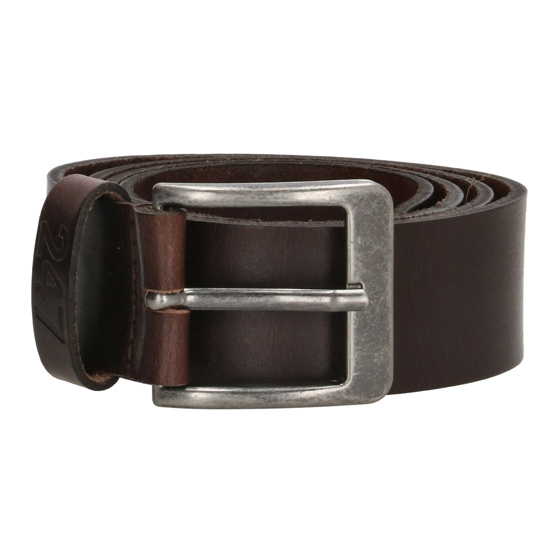 Afbeeldingen van 247 BUFFALO DARK BROWN - LEATHER BELT, L115