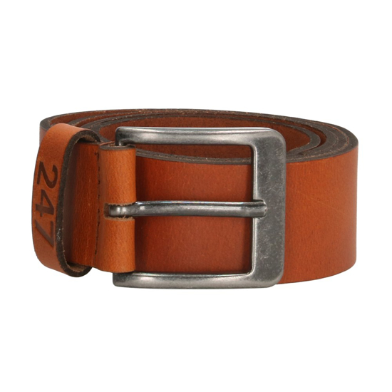 Afbeeldingen van 247 BUFFALO LEATHER BELT COGNAC 105 CM