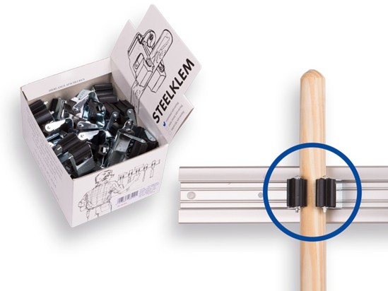 Afbeeldingen van PRAX STEELKLEMMEN ROND 25 MM