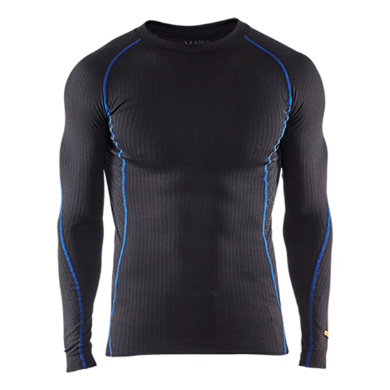 Afbeeldingen van TECHNISCHE ONDERKLEDINGSET LIGHT ZWART/KORENBLAUW XL 681017079985XL