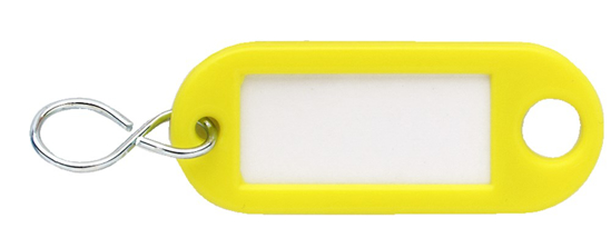 Afbeeldingen van SLEUTELLABEL GEEL MET OOG 1000GE (100ST)