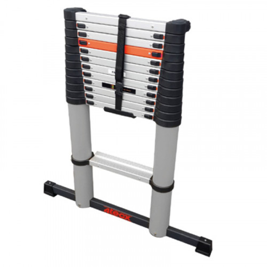 Afbeeldingen van TELESCOOPLADDER 3,8M - 13 TREDES + STABILITEITSBALK