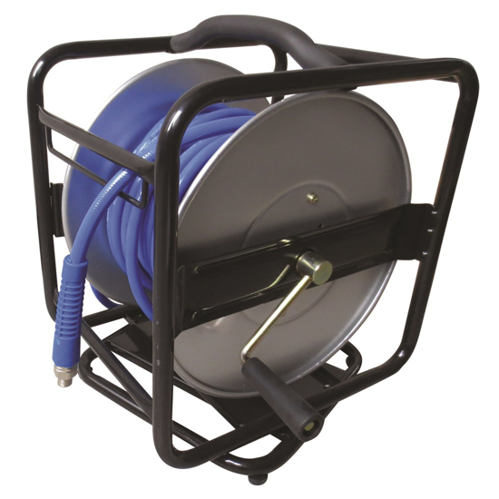 Afbeeldingen van SLANGHASPEL OP VOET 30 MTR 8X12MM PU