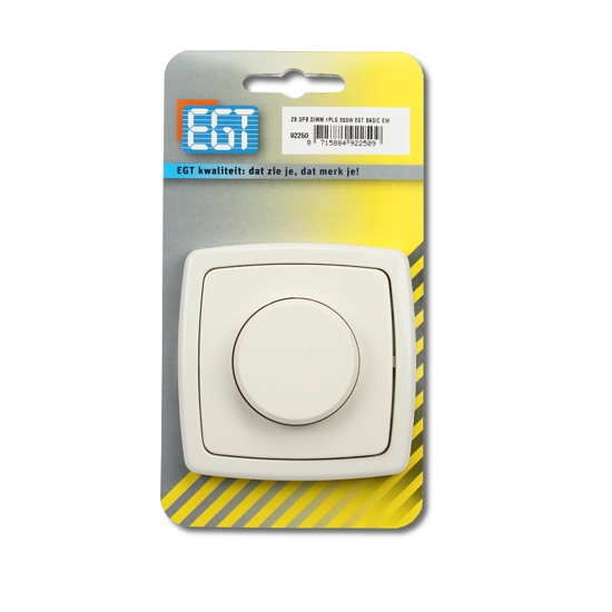Afbeeldingen van ZB.OPB.DIMMER 1PLG 300W BASIC CREME