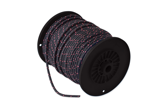 Afbeeldingen van PPF.060.ZWT-H / TRIMLIJN 06MM ZWART-ROZE ROL 100MTR