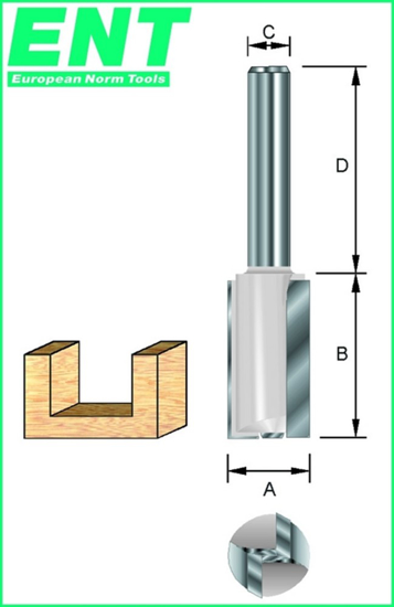 Afbeeldingen van GROEFFREES HM 10X35X90MM MET HM GRONDMES KOLF 12MM
