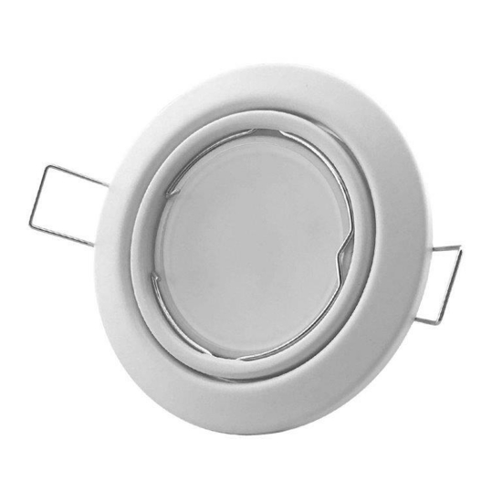 Afbeeldingen van INBOUWSPOT ROND 51MM KANTEL WIT