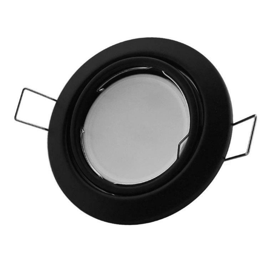 Afbeeldingen van INBOUWSPOT ROND 51MM KANTEL ZWART