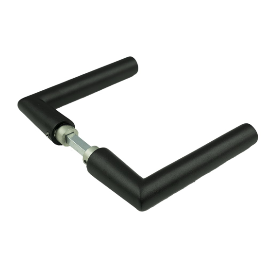 Afbeeldingen van DEURKRUK 374 DD.38/42 ZWART 9005 STR