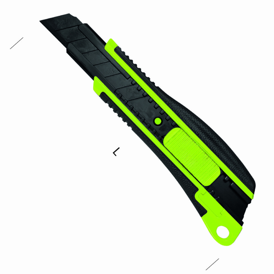 Afbeeldingen van BLACK BLADE SK2 MONOLITE AFBREEKMES 18MM BLACK IN KUNSTSTOF HOUDER, MESDIKTE 1MM SK2 1MM X 18MM X 100MM