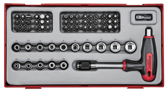 Afbeeldingen van BITSSET DOPPEN T-HAND 62ST TC